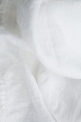 White Soft Gauze Linen Scarf 4
