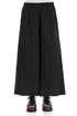 Wide Black Crumpled Cotton Trousers 1