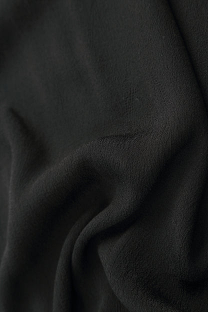 Wide Black Viscose Trousers 5