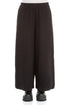Wide Black Wavy Cotton Trousers 1