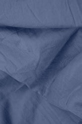 Wide Blue Nova Crumpled Cotton Trousers 5