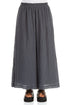 Wide Graphite Crumpled Cotton Trousers 1