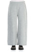 Wide Grey Knitted Wool Trousers 1
