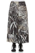 Wide Leg Cuffs Wild Ink Textured Silk Culottes 1