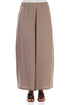 Wide Leg Truffle Silk Trousers 1