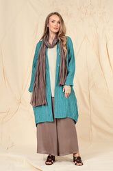 Wide Leg Truffle Silk Trousers 6