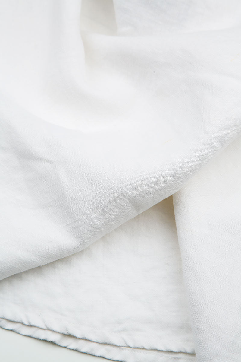 Wide Leg White Linen Trousers 5