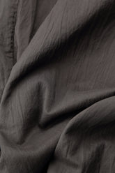 Wide Truffle Crumpled Cotton Trousers 5