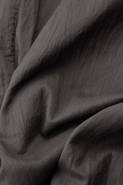 Wide Truffle Crumpled Cotton Trousers 5