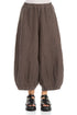 Wide Truffle Off-Dye Linen Trousers 1