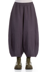 Wide Vintage Violet Silk Cotton Trousers 1
