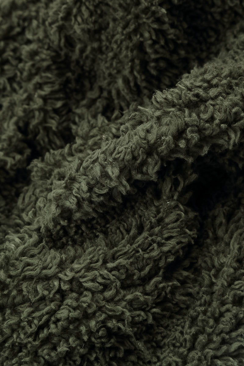 Zips Forest Mist Teddy Cotton Jacket