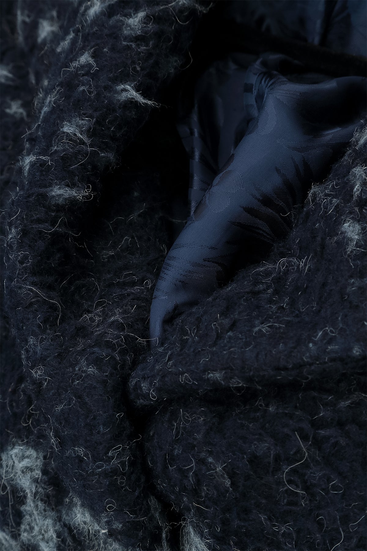 Manteau trapèze en laine d&