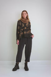 Caramel Knitted Wool Infinity Scarf 6