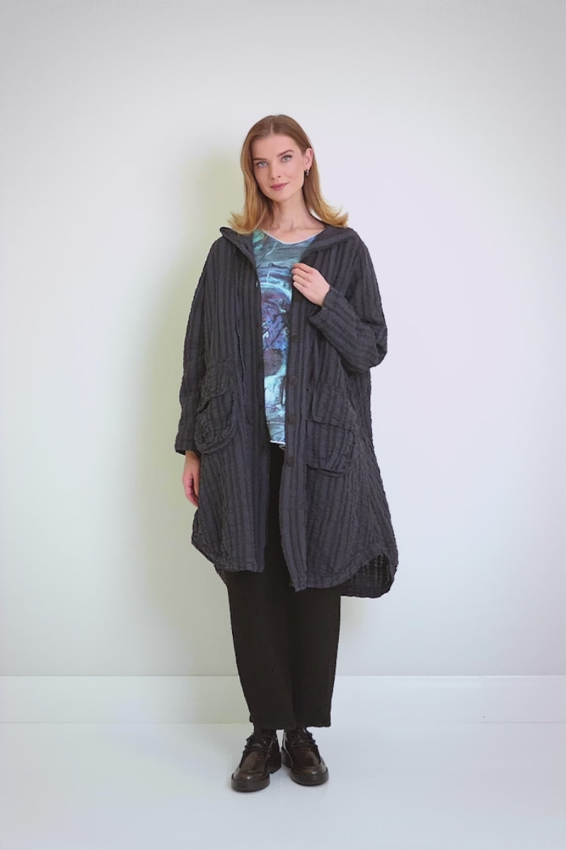 Raw Edge Blue Reverie Cotton Blouse 7