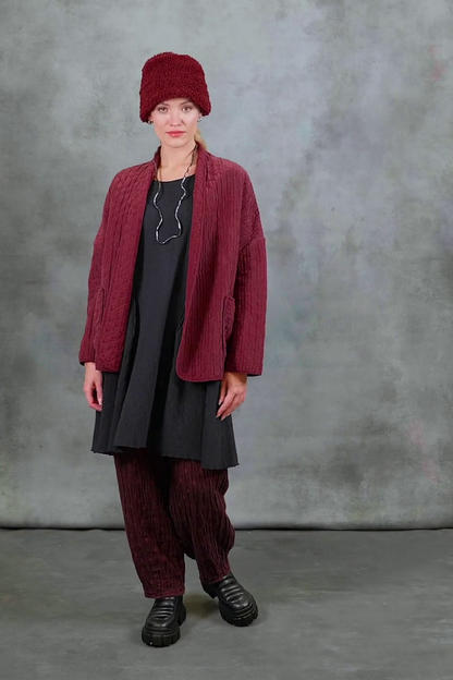 Short Grey Wavy Cotton Tunic Dress 7