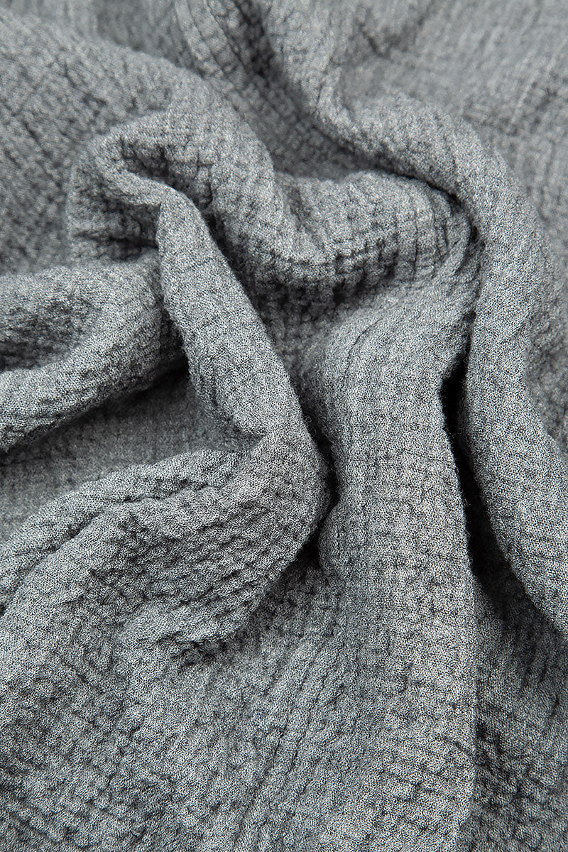 Asymmetrical Grey Wool Dress 5
