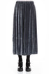 Balloon Silver Silk Velvet Skirt 1