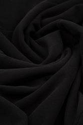 Black Cotton Midi Skirt 4