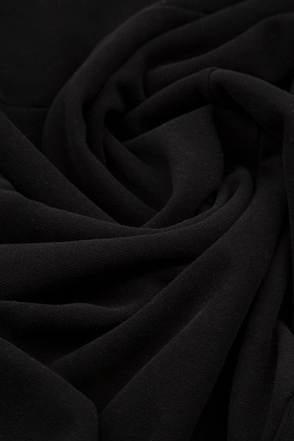 Black Cotton Midi Skirt 4