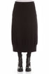 Black Cotton Midi Skirt 1