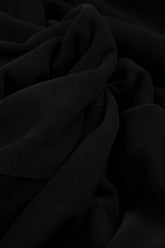 High Neck Black Jersey Cotton Dress 5