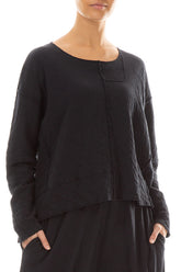 Boxy Grey Wavy Cotton Jumper 3