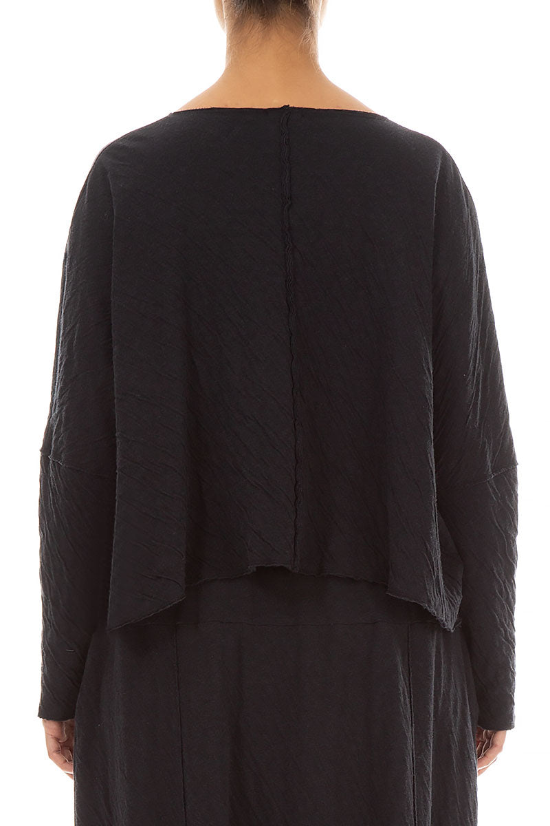Boxy Grey Wavy Cotton Jumper 2