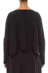Boxy Grey Wavy Cotton Jumper 2