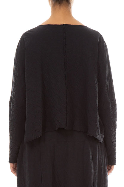 Boxy Grey Wavy Cotton Jumper 2