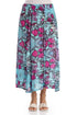 Crinkled Gemstone Silk Viscose Skirt 1