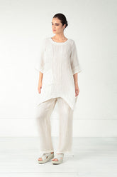 Crinkled Off White Tunic 6