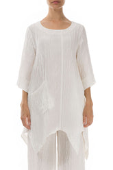 Crinkled Off White Tunic 1