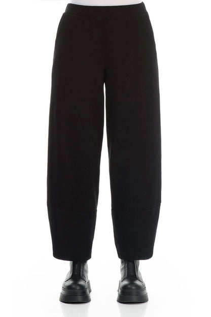 Black Cotton Jersey Trousers 1