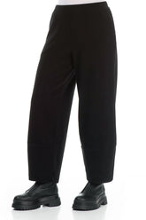 Black Cotton Jersey Trousers 3