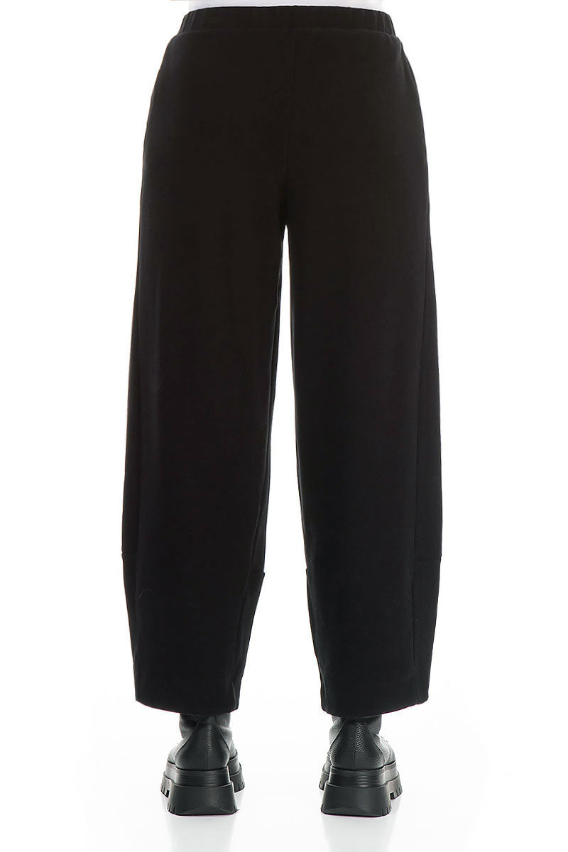 Black Cotton Jersey Trousers 2