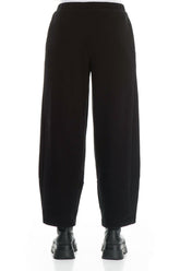 Black Cotton Jersey Trousers 2