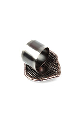 Dots On Stripes Metal Ring 5