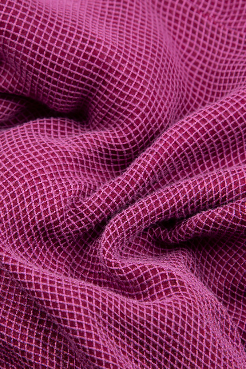 Draped Mesh Orchid Silk Viscose Dress 6