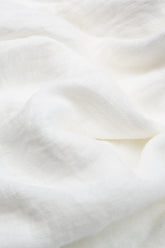 Loose Longer Back White Linen Shirt 7