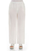 Straight Crinkled Off White Trousers 1
