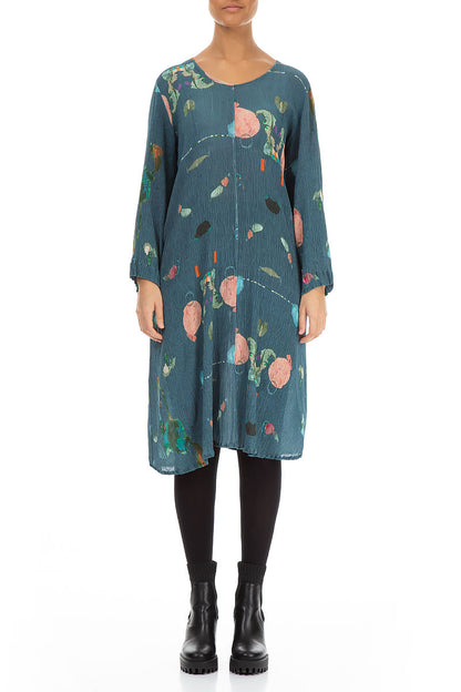 Fairy-Tale Midi Silk Viscose Dress 1