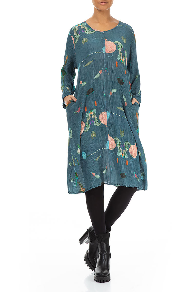 Fairy-Tale Midi Silk Viscose Dress 4