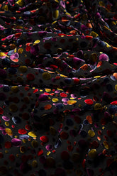 Festive Devoré Dot Open Silk Velvet Jacket 5