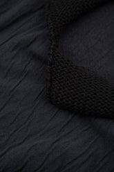 Flared Loose Grey Wavy Cotton Dress 5