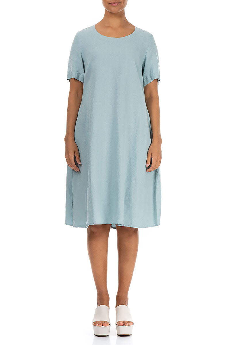 Flared Midi Breeze Linen Dress 1