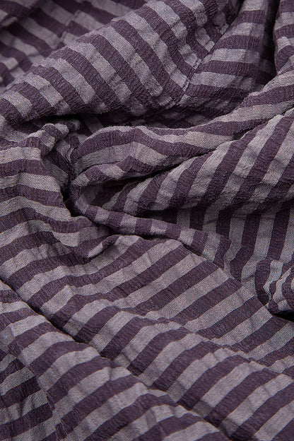 Hooded Amethyst Textured Silk Jacket 5