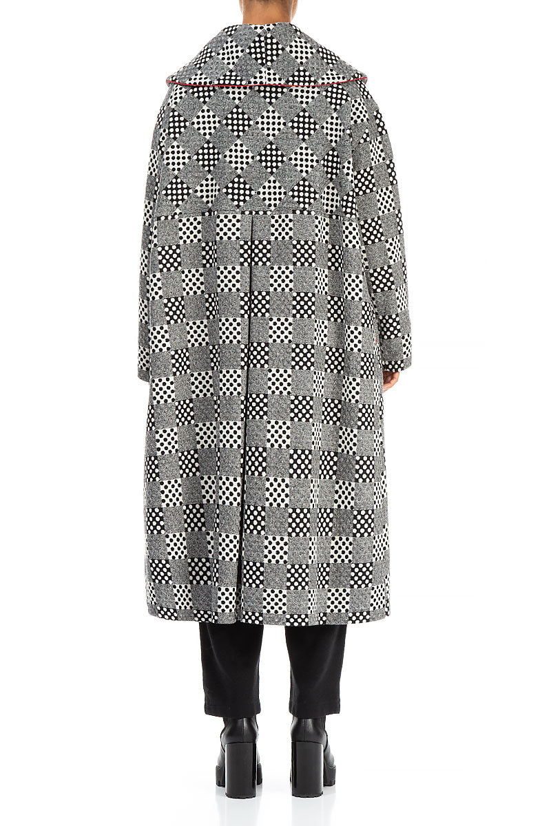 Dotty Wool Swing Coat 2