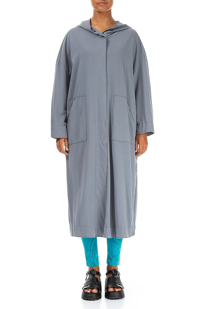 Hooded Storm Grey Cotton Jacket 1