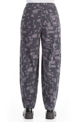 Loose Iron Letters Cotton Trousers 2